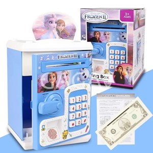 گاوصندوق اثر انگشتی رمز دار باتری خور طرح فروزن مدل 3002