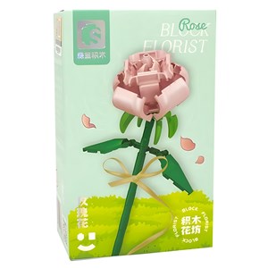 لگو شاخه گل رز صورتی مدل 611005