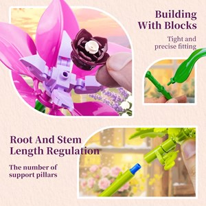 لگو دسته گل رنگی مدل 11304