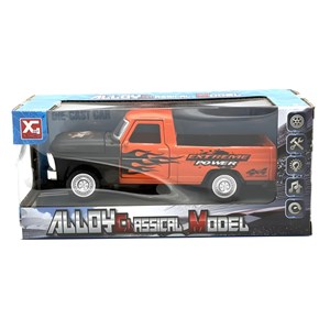 اسباب بازی ماشین فلزی وانت رنگ نارنجی