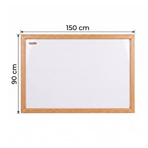 تخته وایت برد شیشه ای معمولی 90*150 سانتی با فریم MDF
