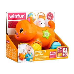 گربه چرخ دار موزیکال وین فان Winfun مدل 00734