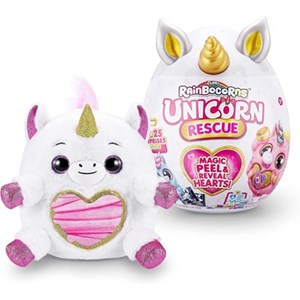 عروسک سورپرایزی رینبوکورنز RainBocoRns سری Unicorn Rescue با شاخ طلایی مدل Unicorn Rescue Magic Peel and Reveal Hearts Gold_عروسک سورپرایزی