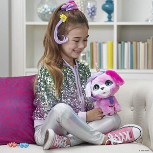 اسباب بازی عروسک هاپو رباتیک مدل Hasbro - FurReal - Glamalots Interactive Puppy_عروسک رباتیک