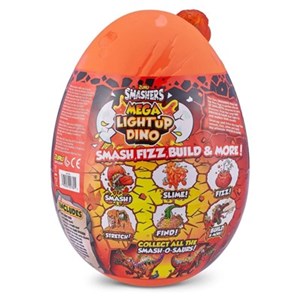 اسباب بازی تخم داینو اسمشرز Smashers سری مگا لایت آپ Mega Lightup چراغدار با استخوان قرمز مدل Red Bone_عروسک سورپرایزی